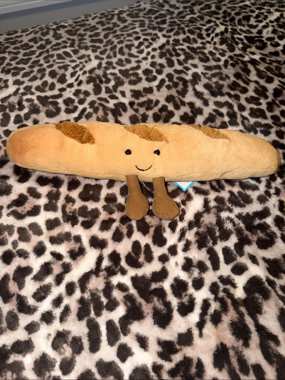 Jellycat Tan and Brown Baguette